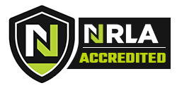 NRLA logo accredited